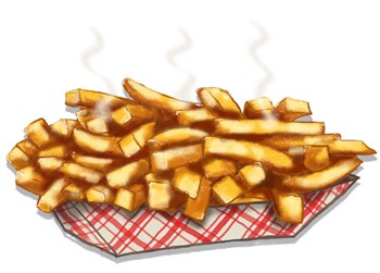 Fries by RetroPlanet art print