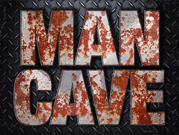 Man Cave by RetroPlanet art print