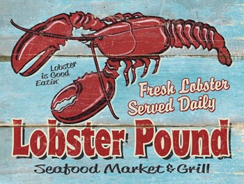 Lobster Pound by RetroPlanet art print
