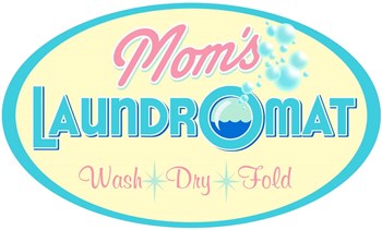 Mom&#39;s Laundromat by RetroPlanet art print
