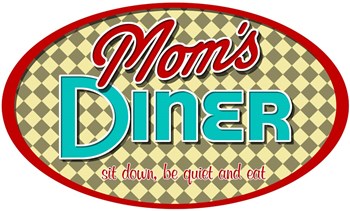 Mom&#39;s Diner by RetroPlanet art print