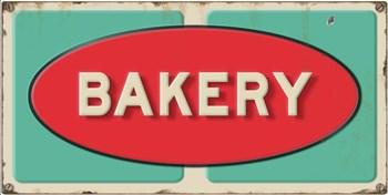 Bakery Embossed by RetroPlanet art print
