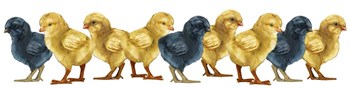 Chicks Group No Wood by RetroPlanet art print
