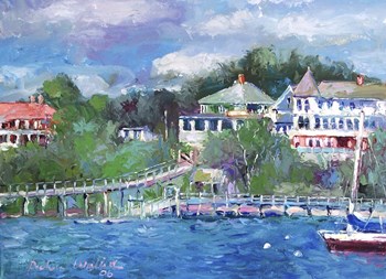 Peaks by Richard Wallich art print