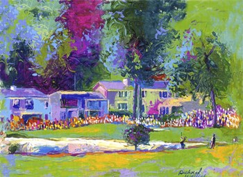 Golf Hole 1 by Richard Wallich art print