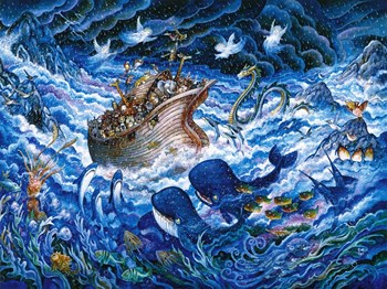 Noah&#39;s Voyage by Bill Bell art print