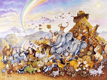 Noah&#39;s Happy Ending by Bill Bell art print