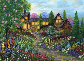 Chalet Gardening by Bonnie B. Cook art print