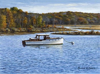 Wooden Boat In Essex by Bruce Dumas art print