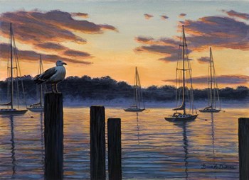 Sea Gull And Sails by Bruce Dumas art print