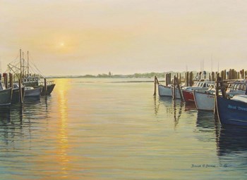 Point Judith Harbor by Bruce Dumas art print