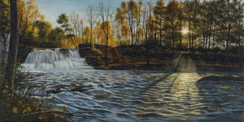 Sunset At Wadsworth Falls by Bruce Dumas art print