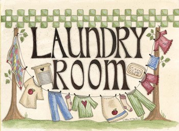 Laundry Room by Debbie McMaster art print