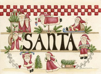 Believe In Santa by Debbie McMaster art print