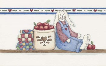 Apple Bunny 2 by Debbie McMaster art print