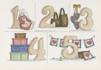 One To Five by Debbie McMaster art print