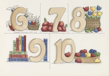 Six To Ten by Debbie McMaster art print