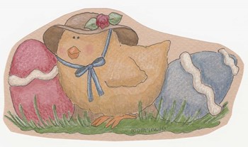 Chick With Eggs by Debbie McMaster art print