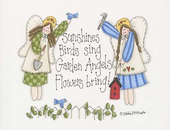 Garden Angels by Debbie McMaster art print