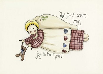 Christmas Dreams Angel by Debbie McMaster art print
