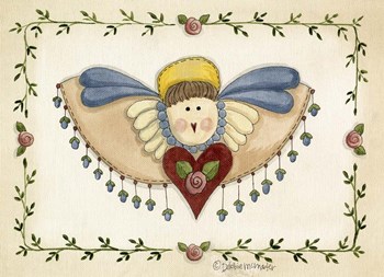 Beaded Angel by Debbie McMaster art print