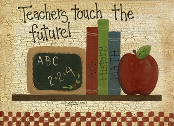 Teachers Touch The Future by Debbie McMaster art print