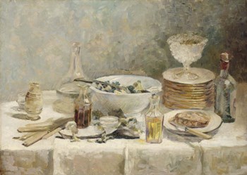 Still Life with Salad, c. 1890 by Edouard Vuillard art print