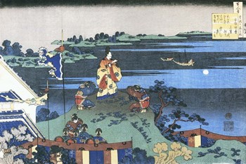 The Poet Nakamaro by Katsushika Hokusai art print