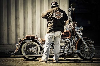 The Biker by Giuseppe Torre art print