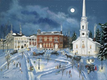 Berkshire Green in Winter (Lee Mass) by Bob Fair art print