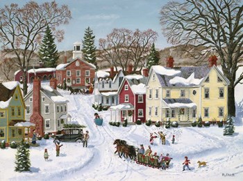 Christmas Sleigh by Bob Fair art print