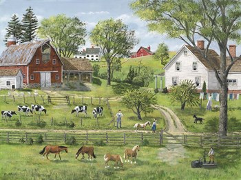 Green Shades of Summer by Bob Fair art print