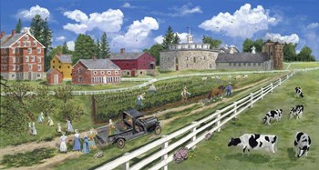 Handcock Shaker Village by Bob Fair art print