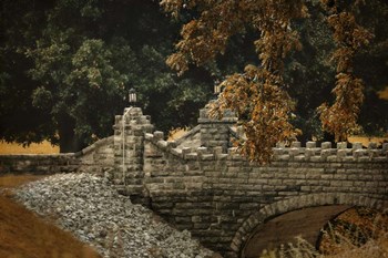 Stone Bridge In Autumn by Jai Johnson art print