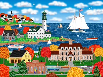 Coastal Autumn by Mark Frost art print