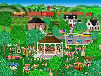 Summer Band Concert by Mark Frost art print