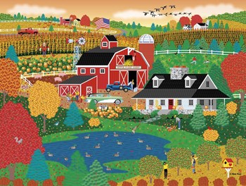 Apple Pond Farm Fall by Mark Frost art print