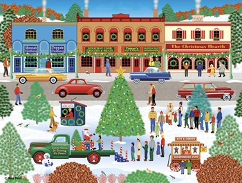 Visiting Santa by Mark Frost art print