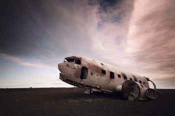 Iceland Plane Wreck by Nina Papiorek art print
