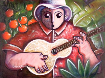 Musician III by Oscar Ortiz art print