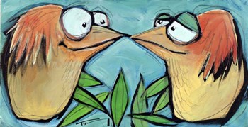 Beak To Beak 2 by Tim Nyberg art print