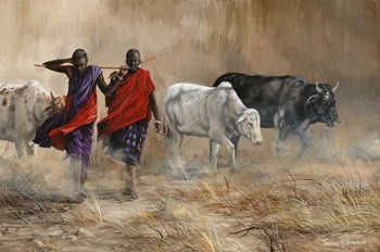 Dusty Cattle Drive by Trevor V. Swanson art print