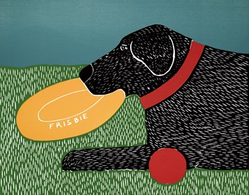 Dog Toys Good Dog Black by Stephen Huneck art print
