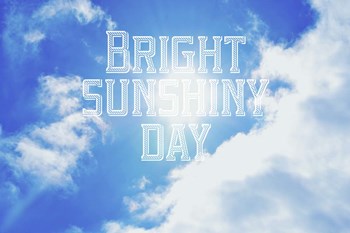 Bright Sunshiney Day by Vintage Skies art print