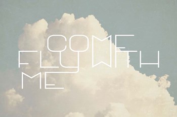 Come Fly With Me by Vintage Skies art print