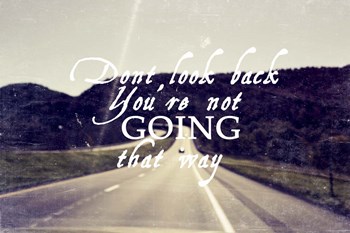 Dont Look Back by Vintage Skies art print
