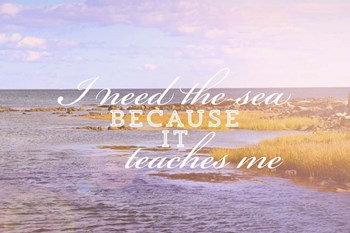 I Need The Sea by Vintage Skies art print