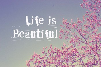 Life Is Beautiful by Vintage Skies art print
