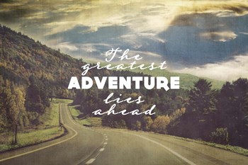 The Greatest Adventure by Vintage Skies art print