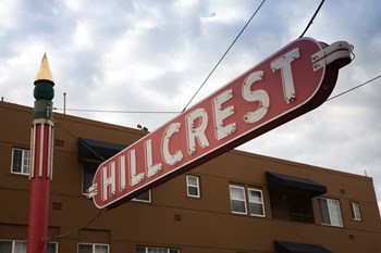 Sign in Hillcrest, San Diego, California by Panoramic Images art print